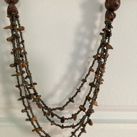 Wooden Bead Necklace - Picture 2 of 4